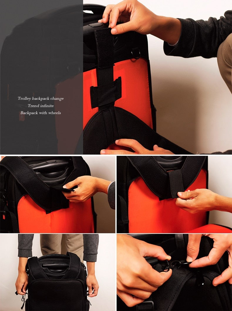 Valise professionnelle à roue Jealiot T-80 pour trépied, 2 reflex + 4 objectifs