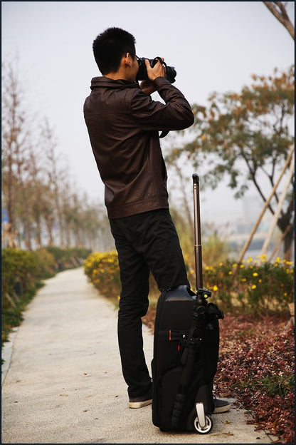 Valise professionnelle à roue Jealiot T-80 pour trépied, 2 reflex + 4 objectifs