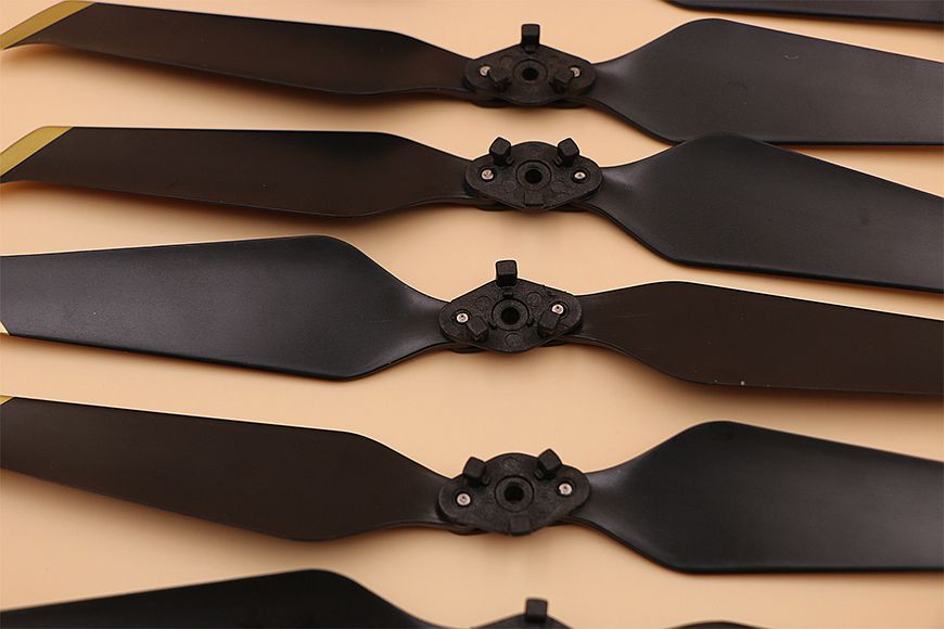 4 paires d'ailes Puluz à faible bruit Or/Argent 8743F pour DJI MAVIC 2 PRO