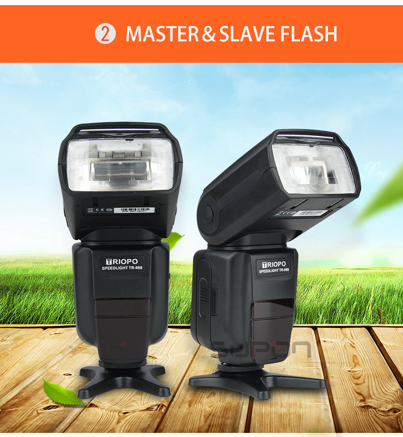 Flash Professionnel Speedlite TRIOPO TR-988 TTL pour canon et Nikon