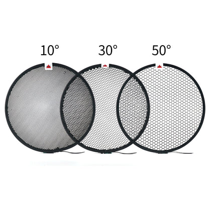 Abat-jour réflecteur GODOX + grille diffuseur en Nid D'abeilles pour Flash Stroboscopique Bowens...