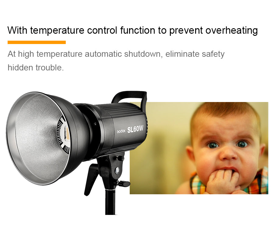 Eclairage LED Godox SL-60W 5600K + Kit