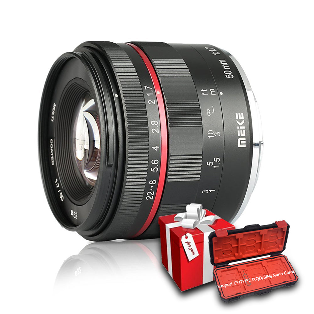 Objectif Meike 50mm F1.7 pour Sony A E-mount A6500 NEX7 A7III