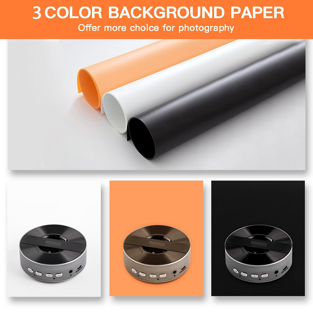 Lightbox Capsaver portable 40cm 60cm 80cm + 3 backgrounds