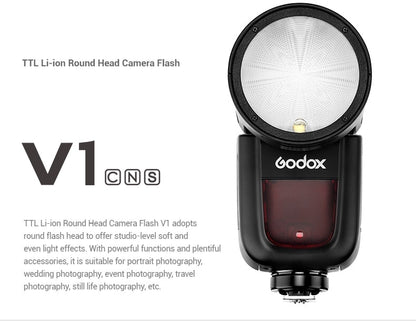 Flash Godox V1 V1S/V1N/V1C TTL pour Sony/Nikon/Canon/Fujifilm/Olympus