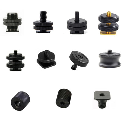 Vis 1/4" vers 3/8" 5/8 Mâle vers Femelle pour trépied, reflex, flash...