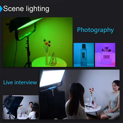 Panneau d'éclairage Yidoblo 300 W 2800 K-9990 k 12 effets d'éclairage préenregistré