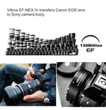 Bague d'adaptation Viltrox EF-NEX IV pour Canon EOS EF EF-S vers Sony E NEX Full Frame A9 A7III A7RII A7SII A6500 A6300...