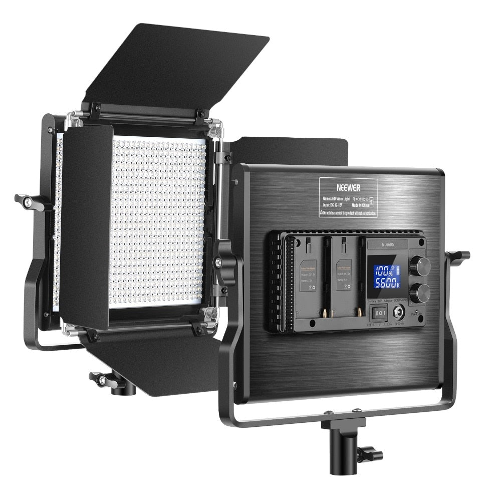 Panneau LED Neewer 660 LED bicolore avec écran LCD pour studio, vidéo YouTube
