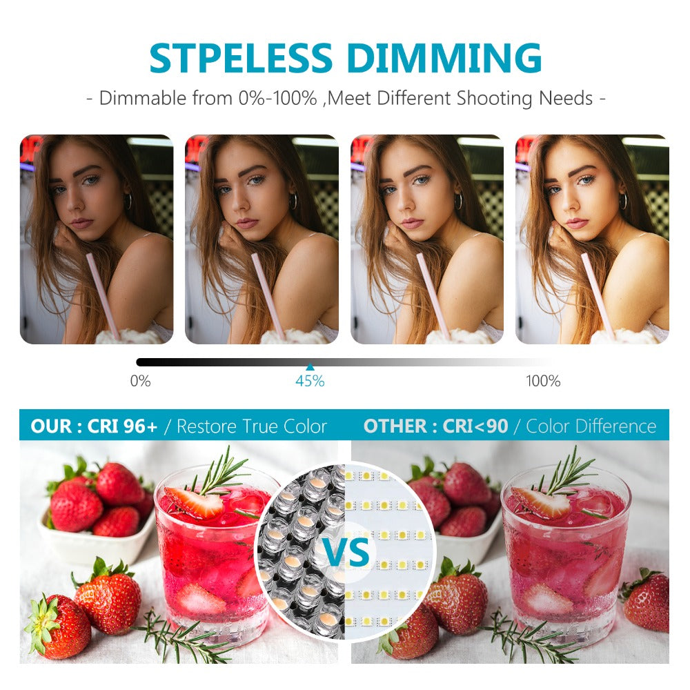 Panneau LED Neewer 660 LED bicolore avec écran LCD pour studio, vidéo YouTube