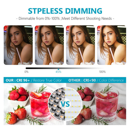 Panneau LED Neewer 660 LED bicolore avec écran LCD pour studio, vidéo YouTube