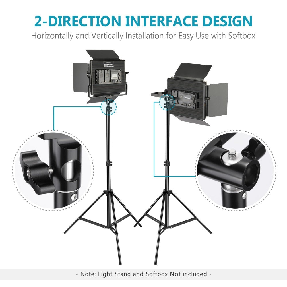 Panneau LED Neewer 660 LED bicolore avec écran LCD pour studio, vidéo YouTube