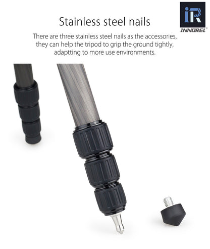 Trépied tripod professionnel Innorel RT40C 14kg 164 cm en fibre de carbone 1.38Kg