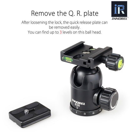 Trépied tripod professionnel Innorel RT40C 14kg 164 cm en fibre de carbone 1.38Kg