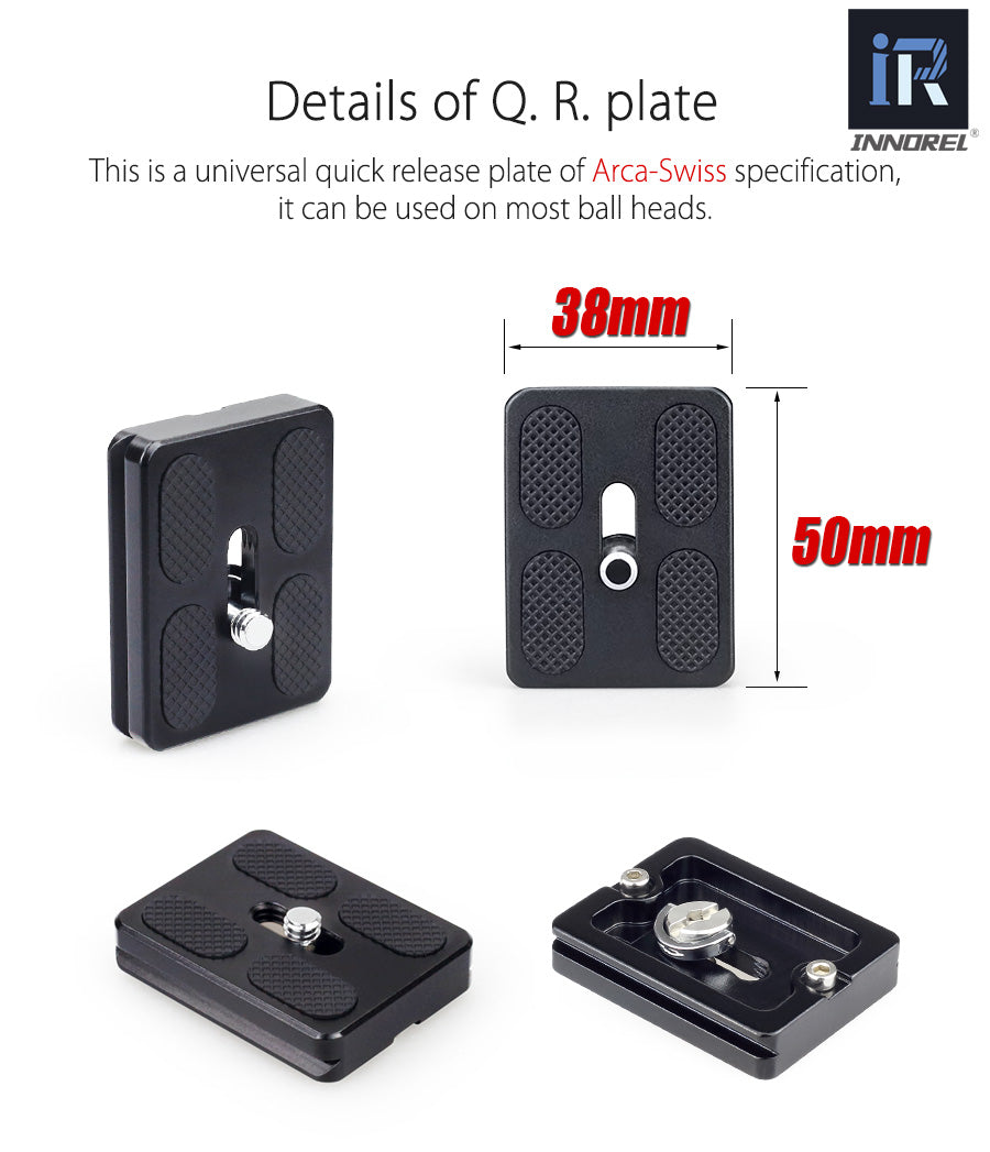 Trépied tripod professionnel Innorel RT40C 14kg 164 cm en fibre de carbone 1.38Kg