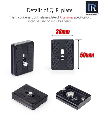 Trépied tripod professionnel Innorel RT40C 14kg 164 cm en fibre de carbone 1.38Kg