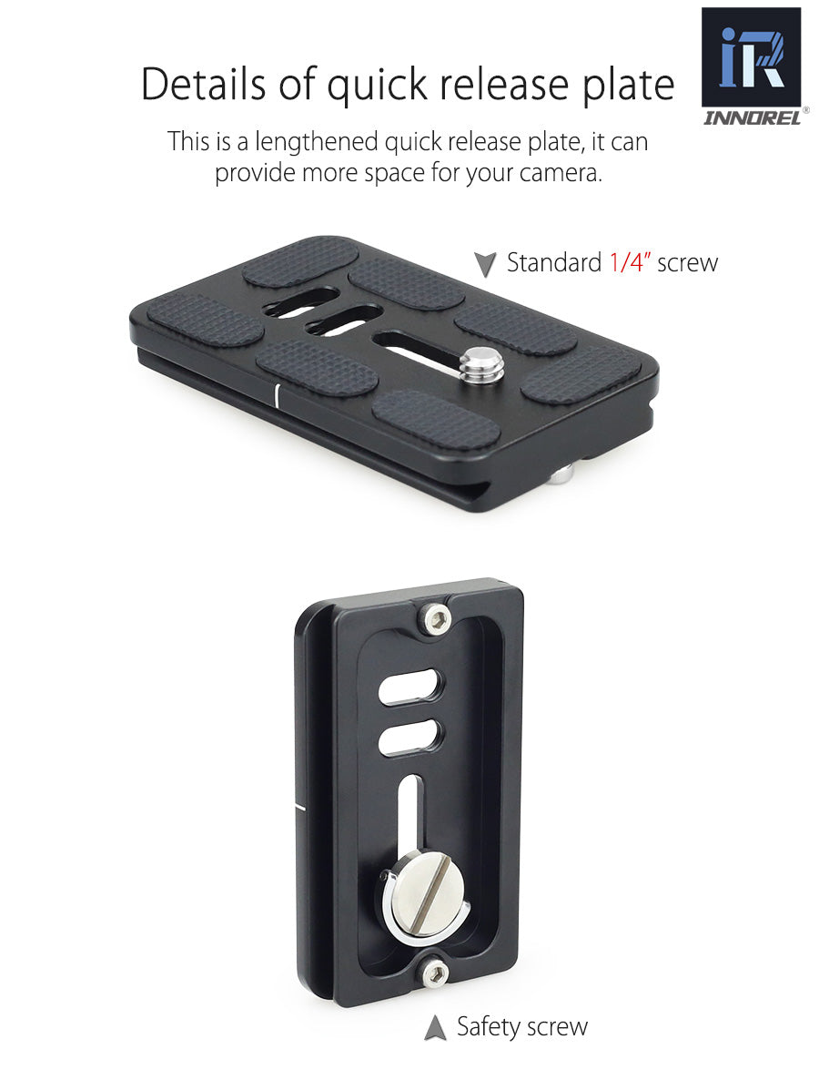 Tête rotative 720° pour trépied standard INNOREL U44 20Kg