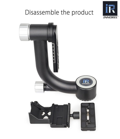 Fixation pour Téléobjectif zoom INNOREL CH5 en fibre de carbone rotation 270°