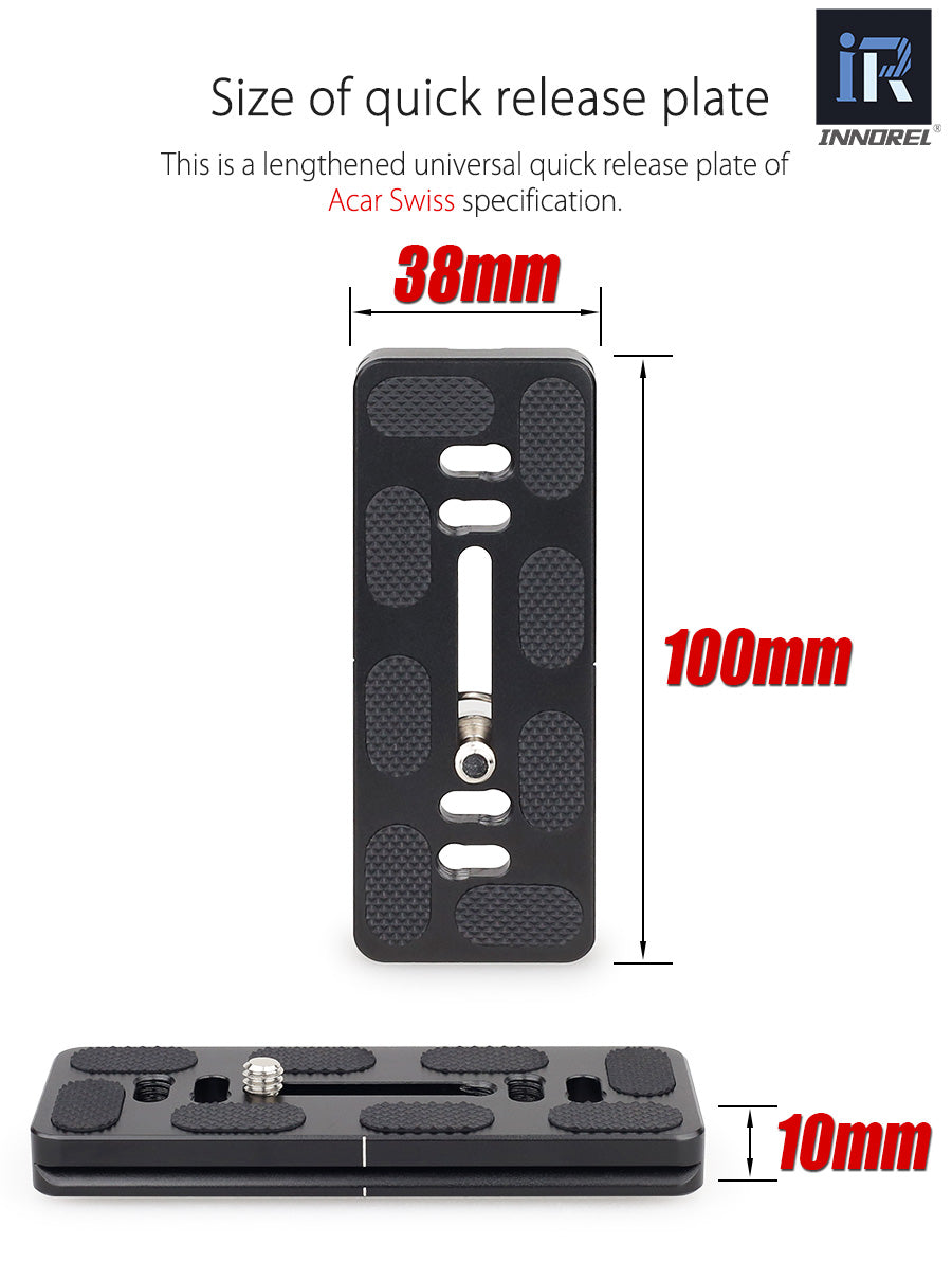 Fixation pour Téléobjectif zoom INNOREL CH5 en fibre de carbone rotation 270°