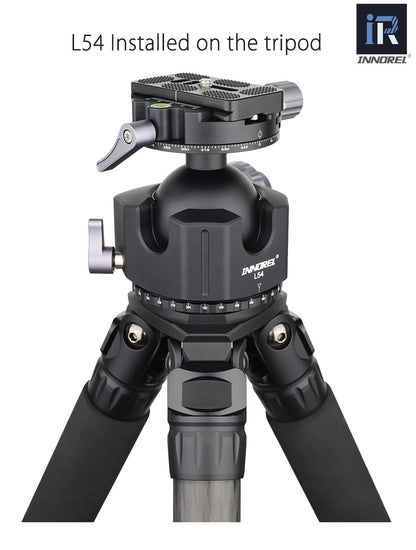 Rotule Innorel L54 et L44 pour trépied standard monté sur sphère 25Kg et 30Kg