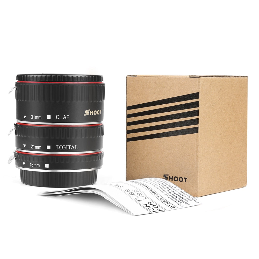 Bague d'adaptation macro AF SHOOT pour Canon 600D 800D 5d3 5d4 EOS EF EF-S 6D ...