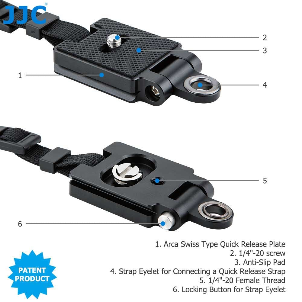 Sangle à dégagement rapide JJC HS-ML1M pour Canon Nikon Sony Fujifilm Olympus Pentax...