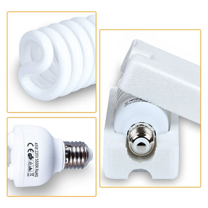 KIT d'éclairage SH E27 + softbox 50x70CM + trépied + ampoule pour studio