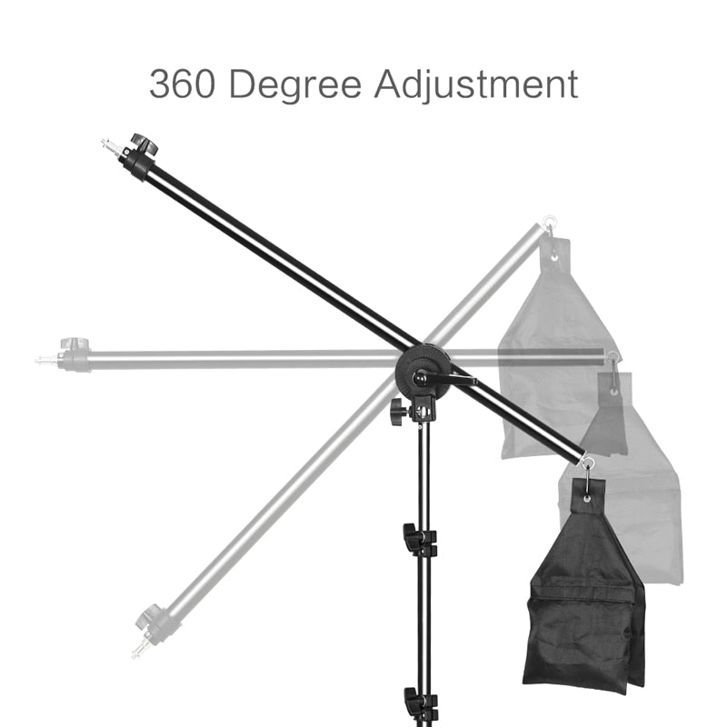 Bras réglable CY + poids pour fixation éclairage 75 -135CM