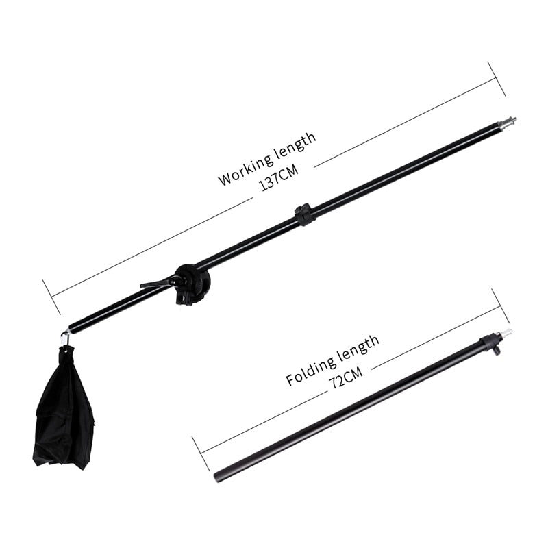 Bras réglable CY + poids pour fixation éclairage 75 -135CM