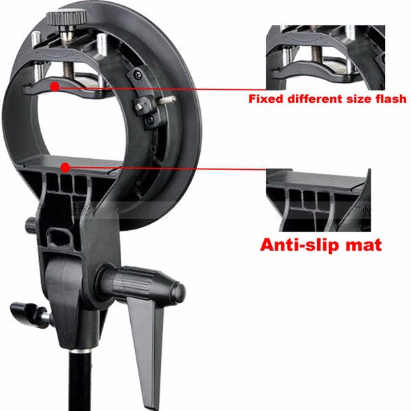 PRO Godox S-Type Support De Flash Monture Bowens Pour Speedlite Snoot Softbox Flash PRO Godox S-Type Support De Flash Monture Bowens Pour Speedlite Snoot Softbox Flash