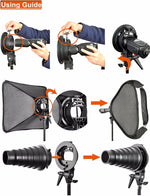 Support pour softbox Godox S-Type monture Bowens