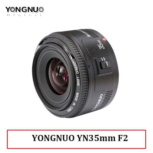 Objectif Yongnuo 35mm YN35mm F2 pour Nikon F Mount et canon EF