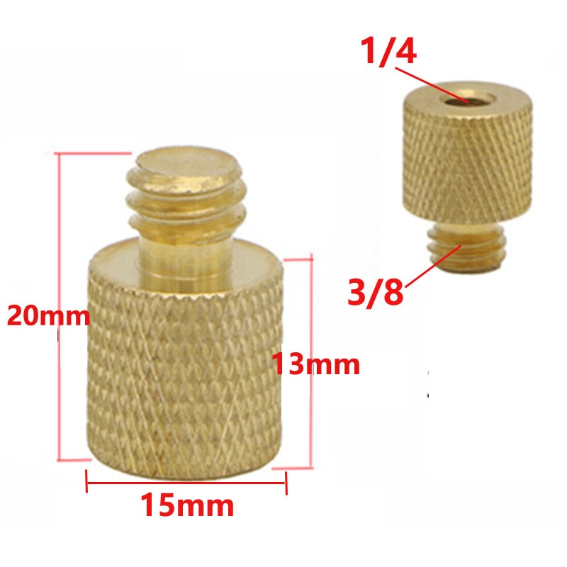 Vis 1/4" vers 3/8" Mâle vers Femelle adaptateur pour trépied vers reflex, trépied, éclairage