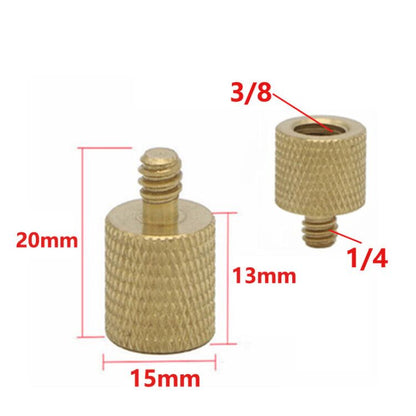 Vis 1/4" vers 3/8" Mâle vers Femelle adaptateur pour trépied vers reflex, trépied, éclairage