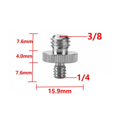 Vis 1/4" vers 3/8" Mâle vers Femelle adaptateur pour trépied vers reflex, trépied, éclairage
