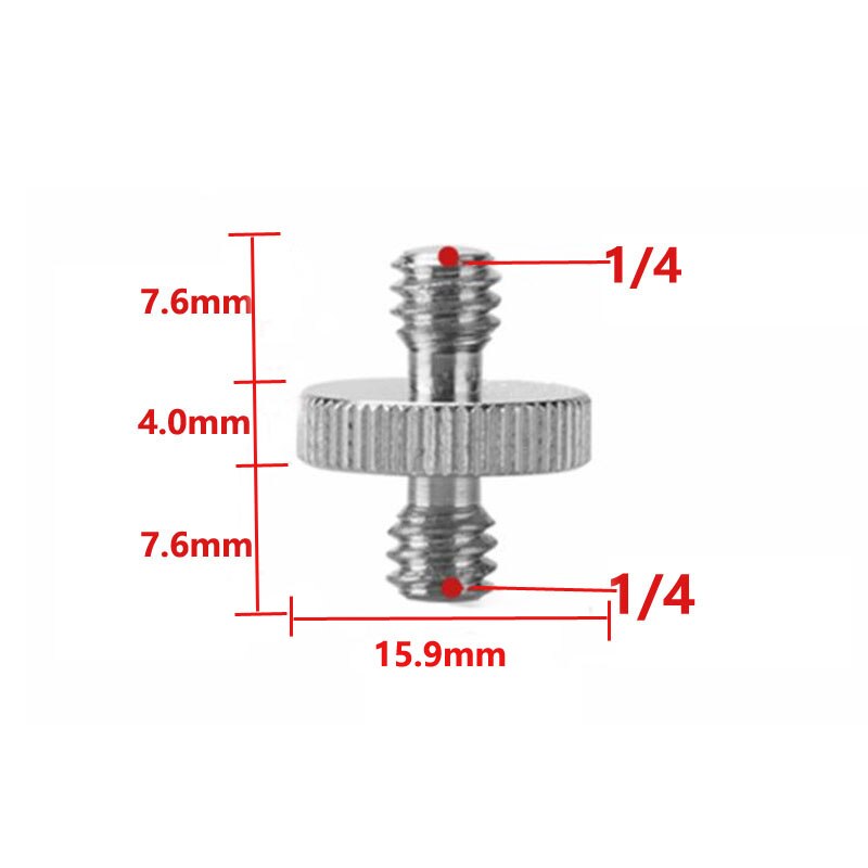 Vis 1/4" vers 3/8" Mâle vers Femelle adaptateur pour trépied vers reflex, trépied, éclairage