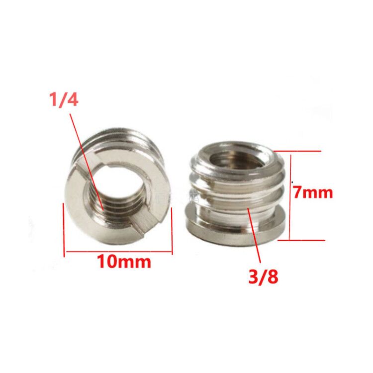 Vis 1/4" vers 3/8" Mâle vers Femelle adaptateur pour trépied vers reflex, trépied, éclairage