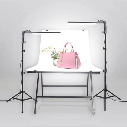 Bi-color 3200-5500K studio lighting kit with 2* 188 LEDs + 2M stand for YouTube portrait...