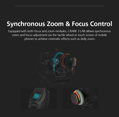 Stabilisateur Zhiyun Crane 3 LAB + accessoires