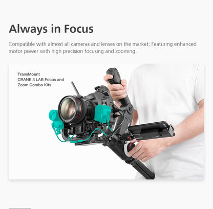 Stabilisateur Zhiyun Crane 3 LAB + accessoires