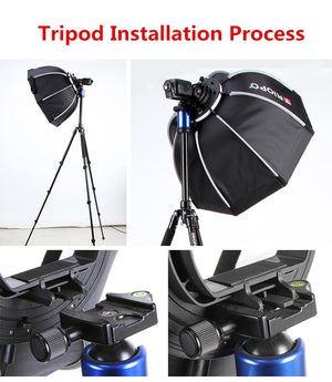 Softbox TRIOPO 65cm portable haute qualité type octogone pour tout type de Flash