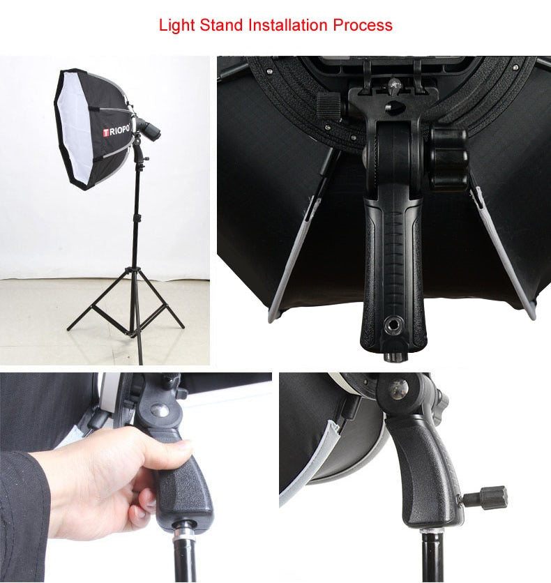 Softbox TRIOPO 65cm portable haute qualité type octogone pour tout type de Flash