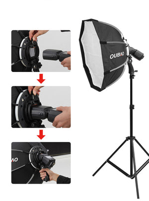 Softbox TRIOPO 65cm portable haute qualité type octogone pour tout type de Flash