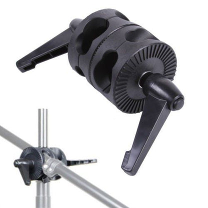 Double pince à tête pivotante Supon pour fixer tout support d'éclairage à un trépied d'éclairage...