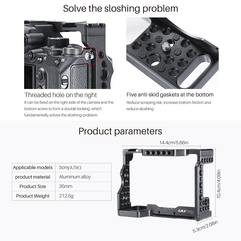 Cage UURig C-A73 pour Sony A7III A7R3