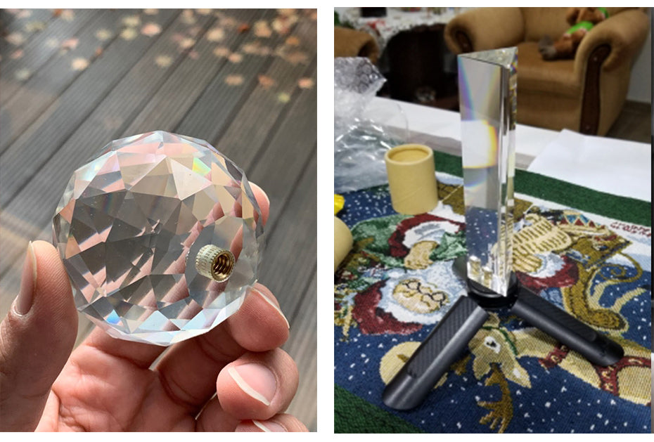 Cristal pour effet photographiques avec fixation 1/4 " standard