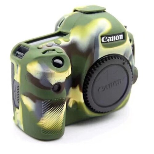 Housse de protection silicone pour Canon 100D 200D 6D 6D2 5D3 5D4 80D 650D 700D 800D 1300D 1500D 750D