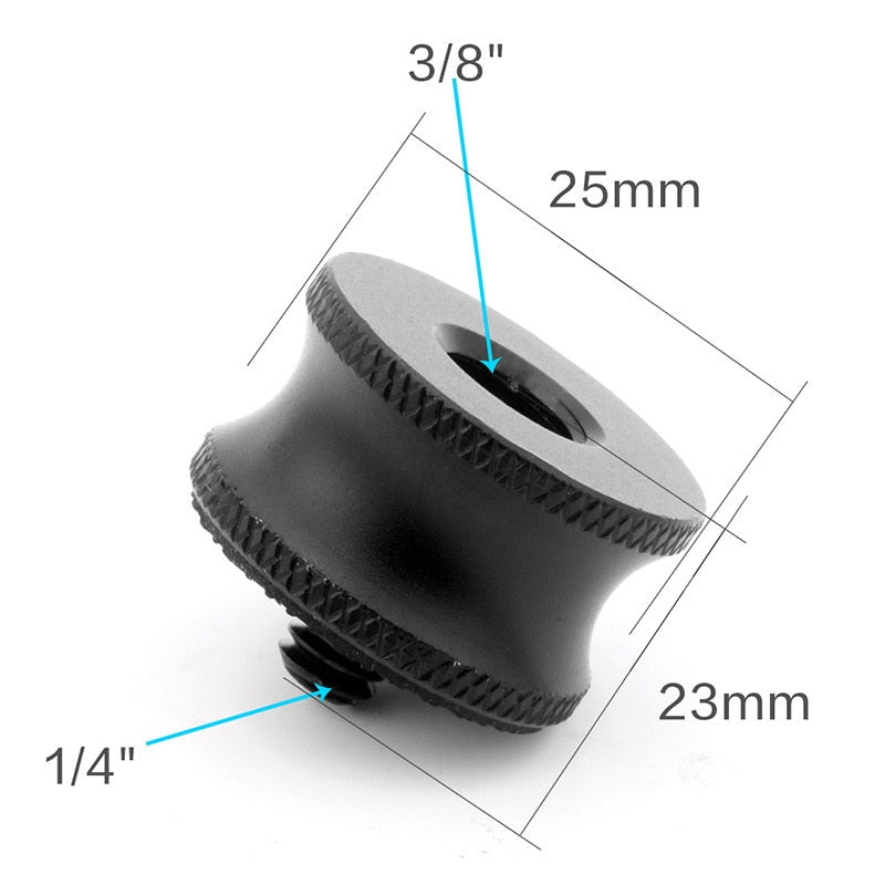 Vis 1/4" vers 3/8" 5/8 Mâle vers Femelle pour trépied, reflex, flash...