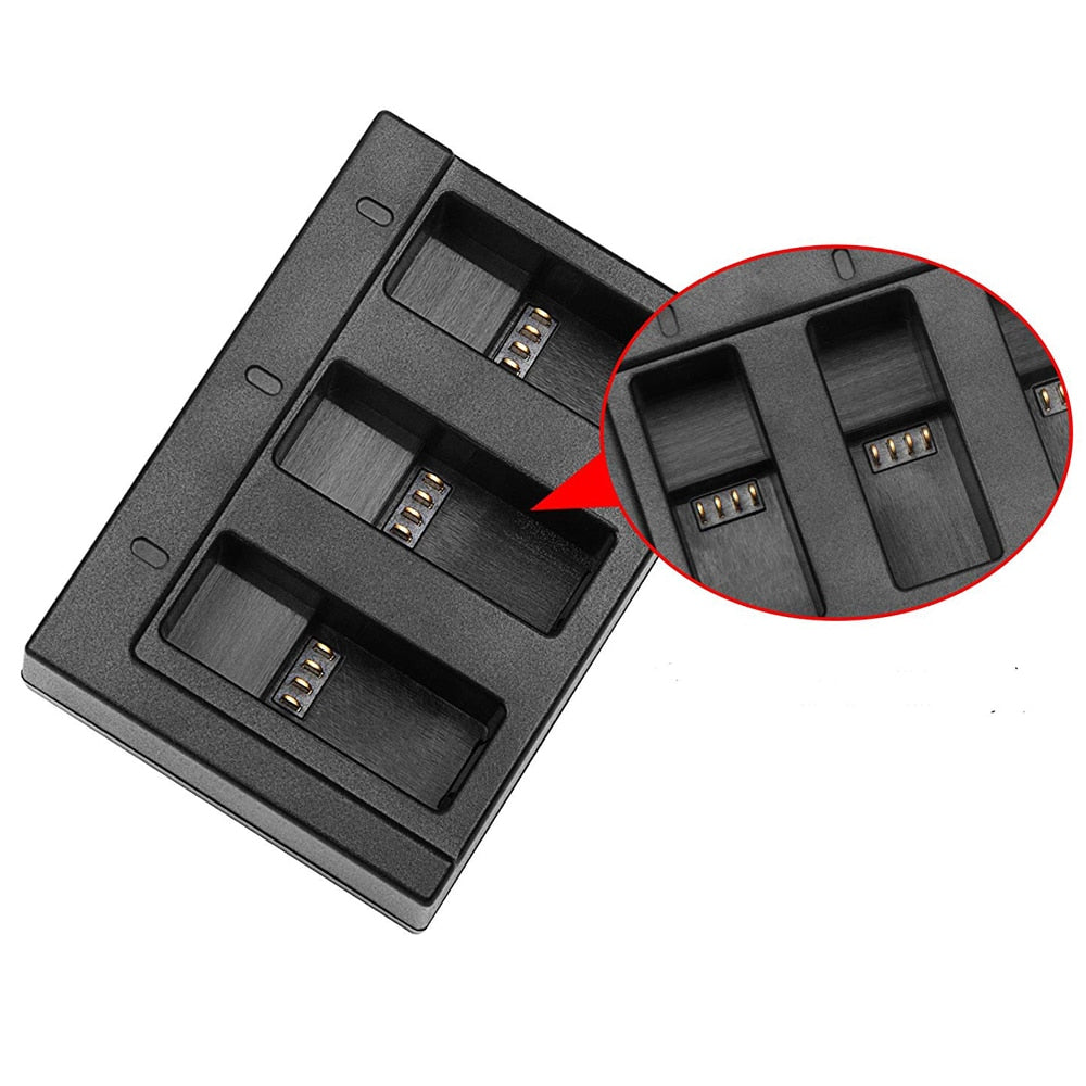 Chargeur SHOOT 2 ou 3 ports AHDBT-501 pour GoPro Hero 8 7 6 5 Black