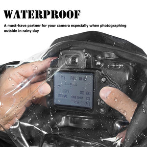 Housse de pluie Besgad Imperméable à l'eau pour appareil photo, reflex